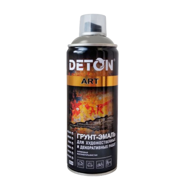 Deton DETON ART - Primer-enamel - Gray - Aerosol, 520 ml DTN-A70712 – buy in Tokmok | carpaint.kz