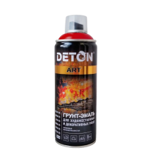 DETON ART - 珐琅底漆 - 深红色 - 气雾剂，520 毫升