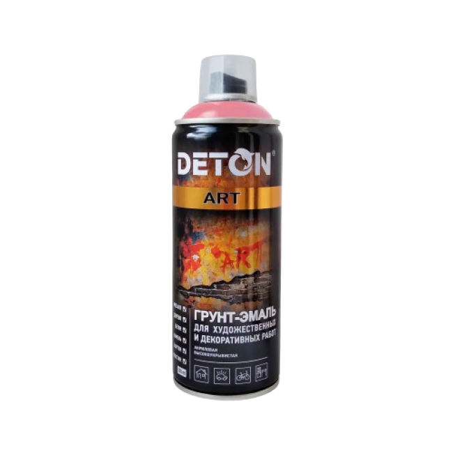 Deton DETON ART - Primer-enamel - Pink - Aerosol, 520 ml DTN-A70685 – buy in Tokmok | carpaint.kz