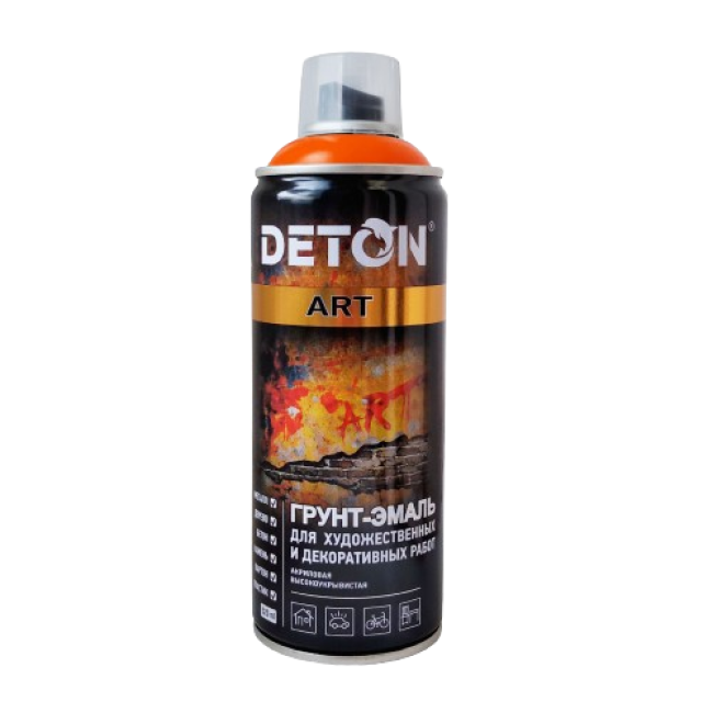 Deton DETON ART - Primer-enamel - Pumpkin - Aerosol, 520 ml DTN-A70669 – buy in Tokmok | carpaint.kz