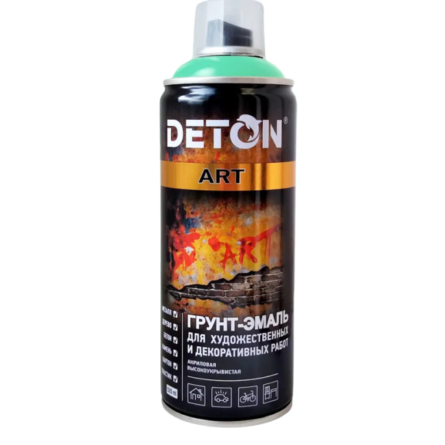 Deton DETON ART - Primer-enamel - Turquoise - Aerosol, 520 ml DTN-A70679 – buy in Tokmok | carpaint.kz