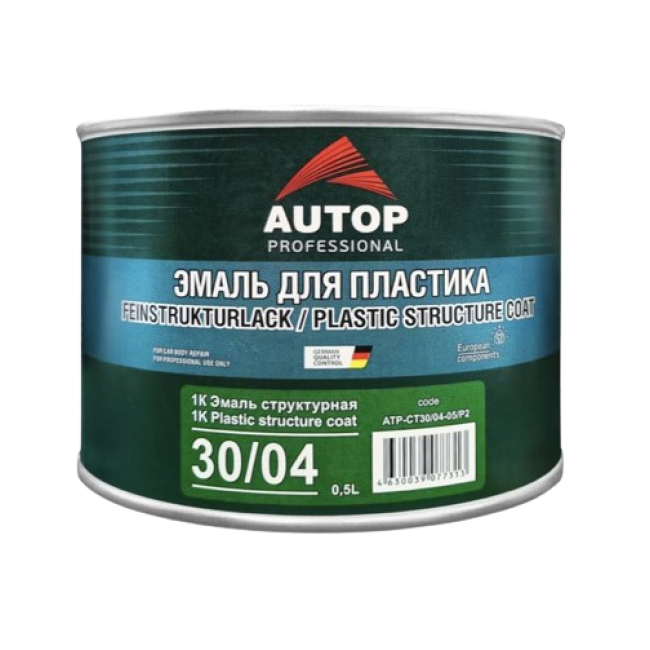 Autop AUTOP 30/04 - 1K Structural enamel for plastic fine - Black - Can, 500 gr ATP-CT30/04-05/P2 – buy in Tokmok | carpaint.kz
