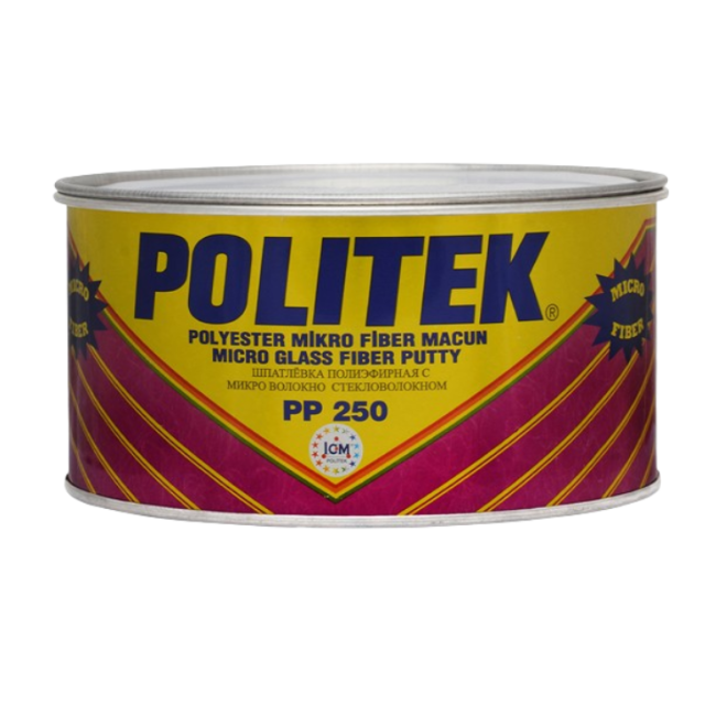 Politek POLITEK 聚酯油灰，含玻璃纤维微玻璃纤维 2700 克。 PP 250-2700 图片 – 托克马克 | carpaint.kz