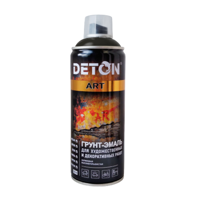 Deton Primer-enamel for artistic and decorative works DETON ART, Metropolis grey, aerosol 520 ml DTN-A07696 – buy in Tokmok | carpaint.kz