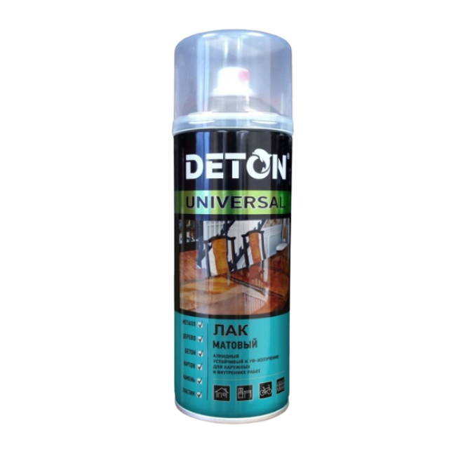 Deton Universal S9028 清漆光泽通用醇酸气雾剂，520 毫升“Deton/Deton Universal” DTN-A46790 图片 – 托克马克 | carpaint.kz