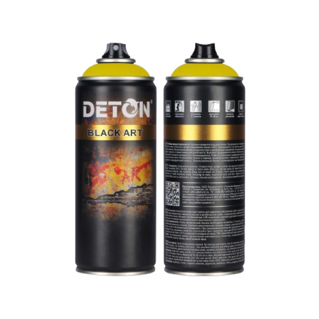 Deton DETON ART - Primer-enamel - Yellow - Aerosol, 520 ml DTN-A07704 – buy in Tokmok | carpaint.kz