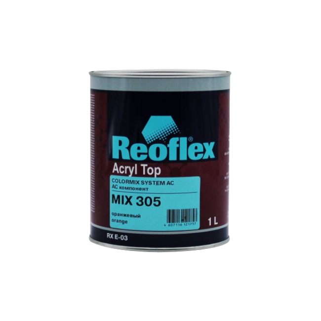 305 MIX Акриловая эмаль 4+1, Оранжевая, 1л RX E-03-305-1000 – купить в Токмок | Reoflex | carpaint.kz