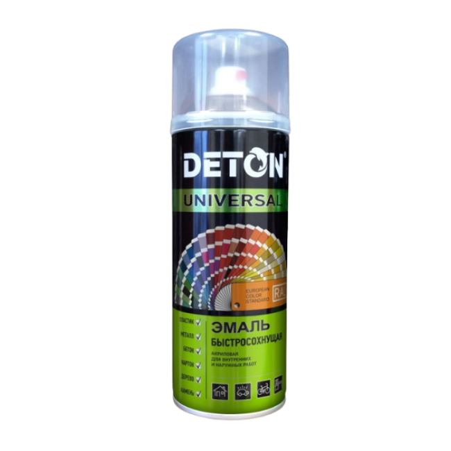 Deton DETON UNIVERSAL - 丙烯酸金属珐琅 - 金色（亮金），快干，气雾剂 520 毫升 DTN-A07267 图片 – 托克马克 | carpaint.kz