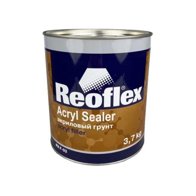 Reoflex 1К Грунт  Акриловый, Черный, 3.7 кг RX F-02-3700-B – купить в Токмок | Reoflex | carpaint.kz