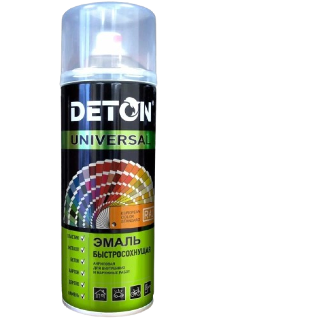 Deton RAL 2009 DETON UNIVERSAL - Alkyd enamel - Orange, weather-resistant, aerosol, 520 ml DTN-A46795 – buy in Tokmok | carpaint.kz