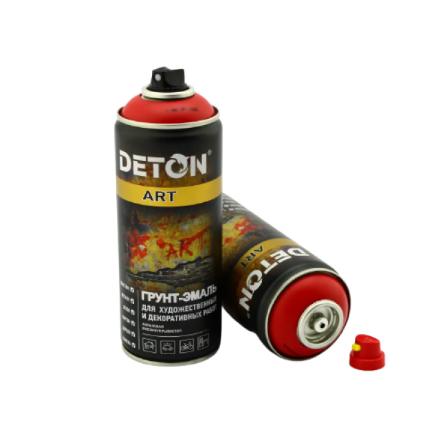 Deton Primer-enamel for artistic and decorative works DETON ART, Madrid red, aerosol 520 ml DTN-A07695 – buy in Tokmok | carpaint.kz