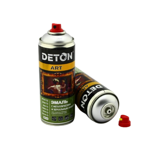 Deton DETON ART - Metallic enamel - Silver - Aerosol, 520 ml DTN-A70820 – buy in Tokmok | carpaint.kz