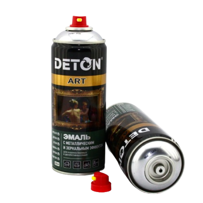 Deton DETON ART - Metallic enamel - Super Chrome - Aerosol, 520 ml DTN-A70663 – buy in Tokmok | carpaint.kz