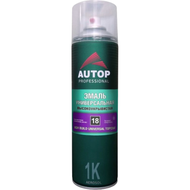 Autop AUTOP No. 18 - 丙烯酸珐琅 - 黑色光泽 - 气雾剂，650 毫升 АТР-А07348 图片 – 托克马克 | carpaint.kz