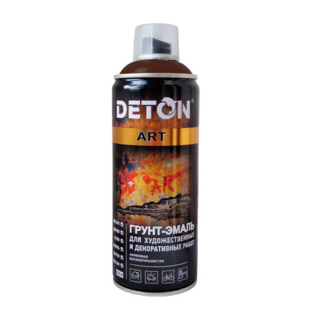 Deton DETON ART - Primer-enamel - Dark chocolate - Aerosol, 520 ml DTN-A70684 – buy in Tokmok | carpaint.kz